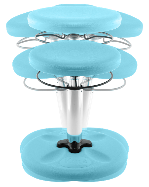 The Pale Blue Kids Adjustable Wobble Chair (14"-19").