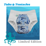 The Pull-On Tubs and Tentacles 3-in-1 Diapers for Big Kids.