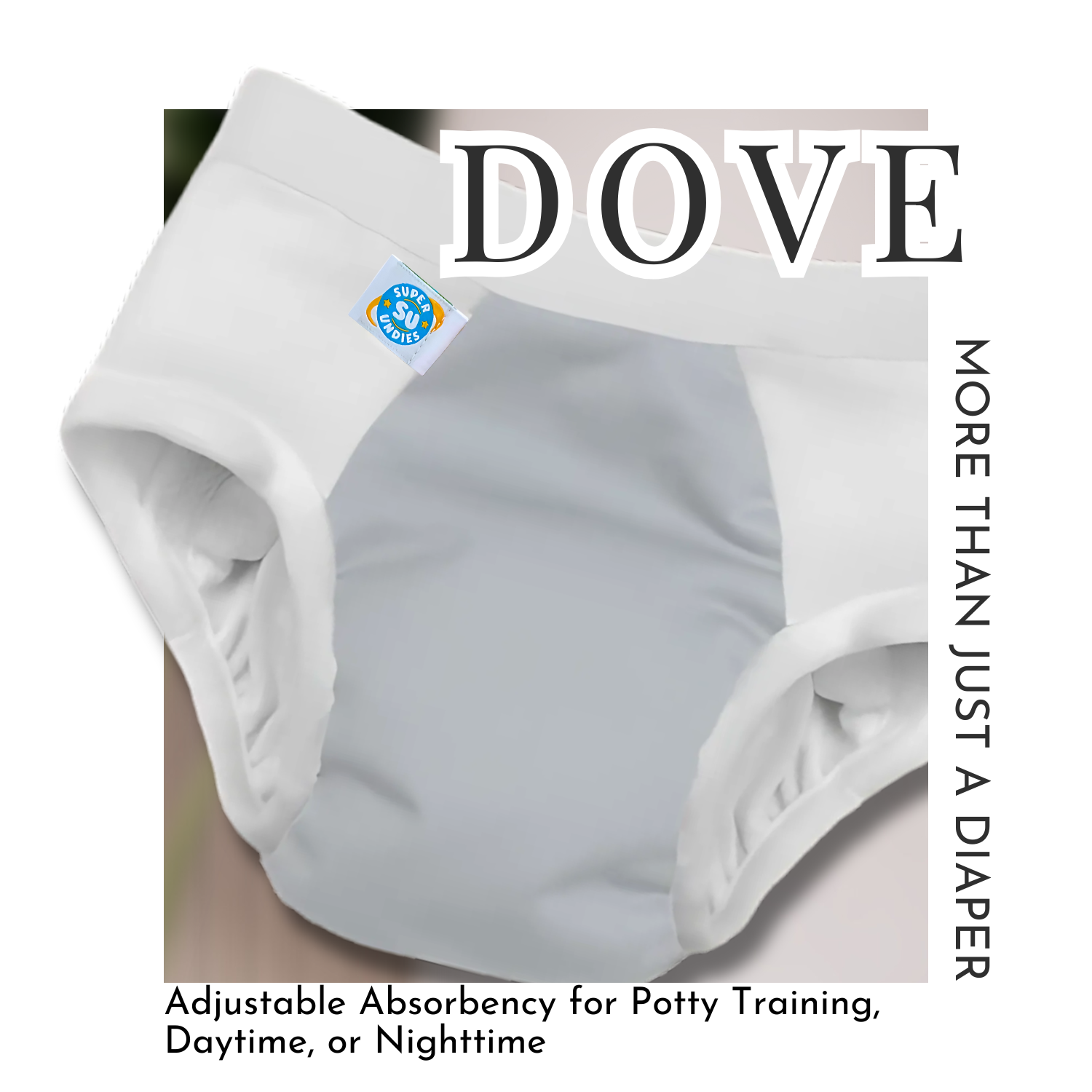 The Pull-On Doves  3-in-1 Diapers for Big Kids.