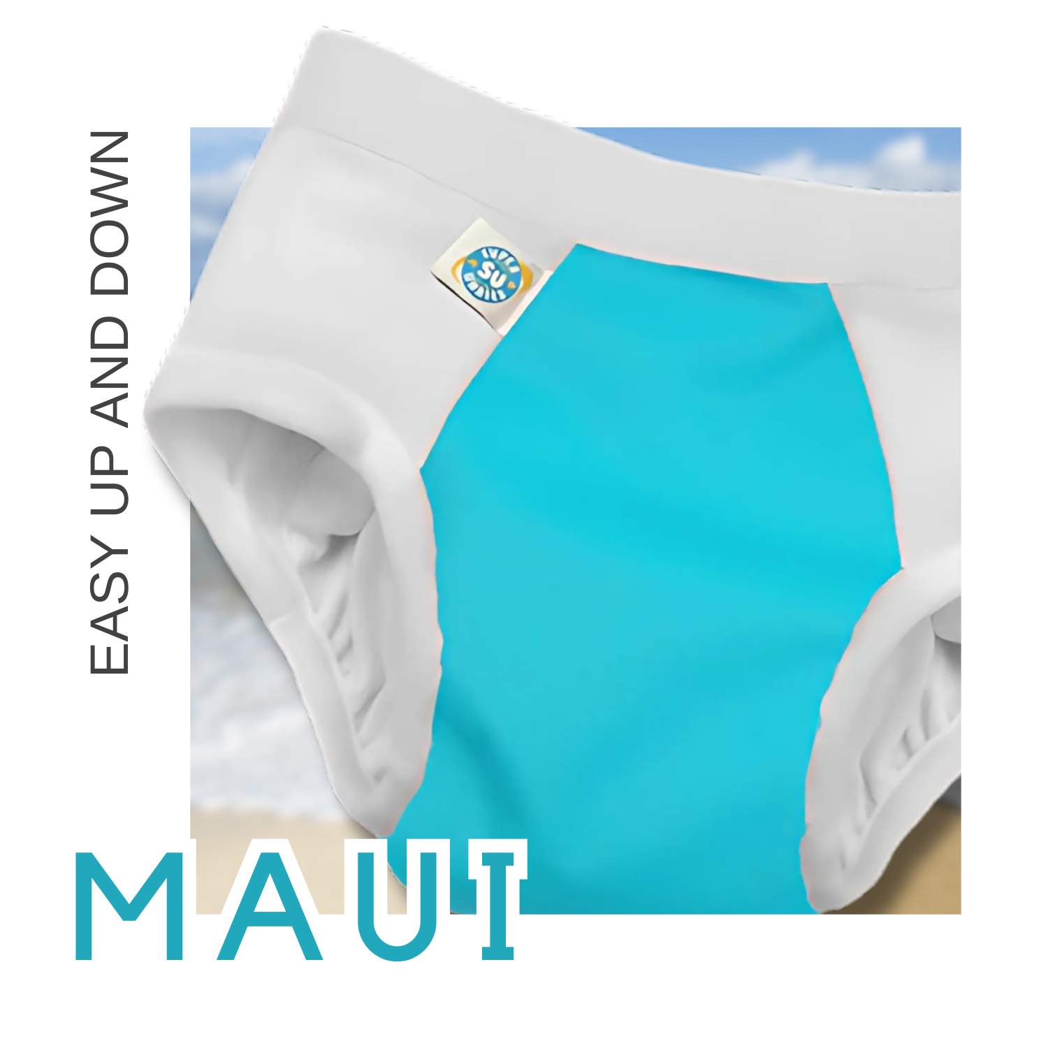 The Pull-On Maui  3-in-1 Diapers for Big Kids.