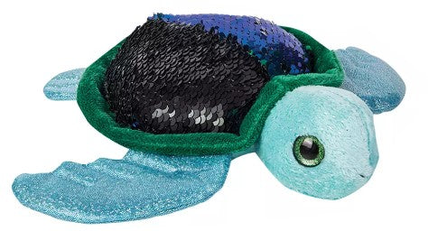The green and teal Flip Sequin Sea Turtle.