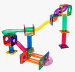 A structure built out of the Magnetic Marble Run.