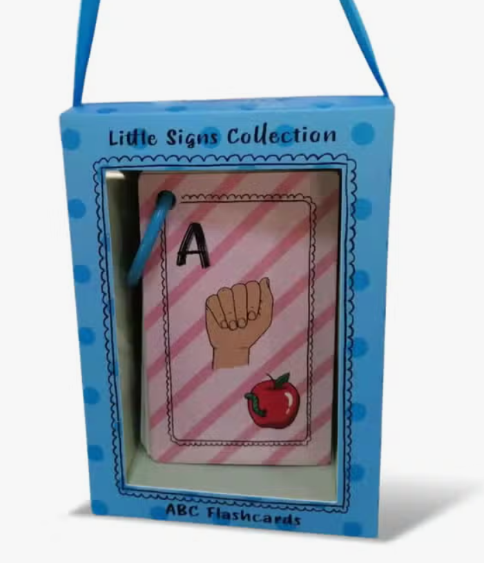 The product package for Baby's First ABC Sign Language Flashcards.