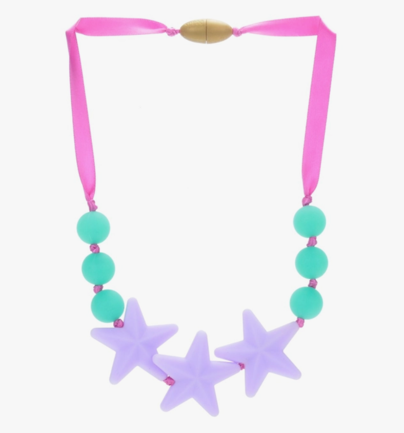 The lavendar Juniorbeads Broadway Star Necklace.