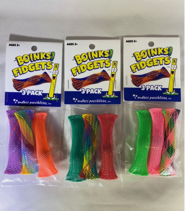 3 Packs of the Boinks Fidget 3 Pack.