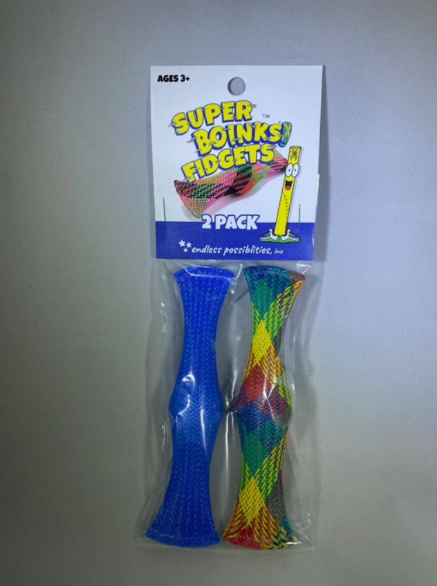 A product package for Super Boinks Fidgets 2 Pack.