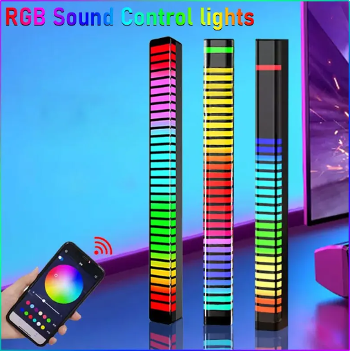 A colorful infographic with different varieties of light demonstrations on the LED Light Bar.