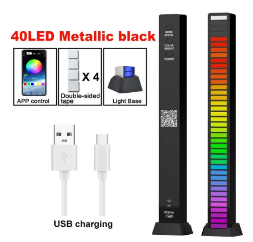 An infographic showcasing the product features on the LED Light Bar.