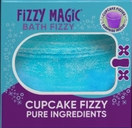 The blue Cupcake Bath Bomb with Surprise Inside.