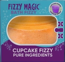 The yellow Cupcake Bath Bomb with Surprise Inside.