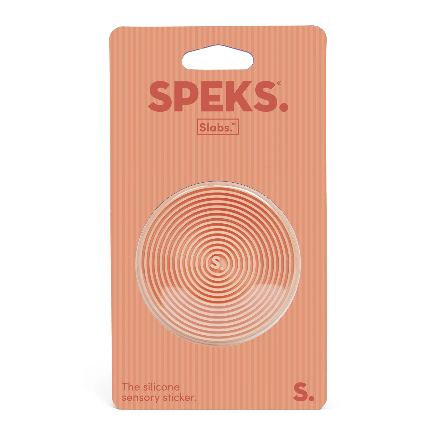 The Speks Slabs Orange Circle Groove.