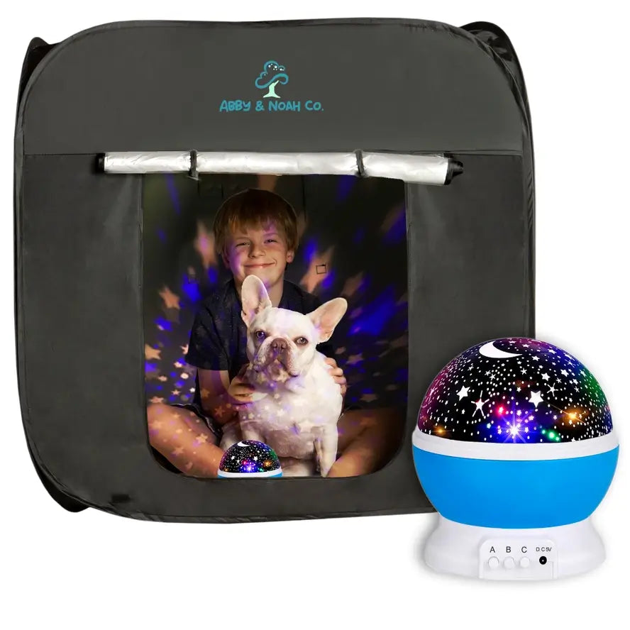 Abby & Noah Co. Portable Blackout Sensory Tent and Projector