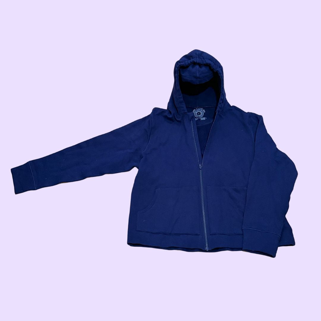 The Navy Adult QuietSense™ Zippered Sound Reducing Sensory Hoodie.