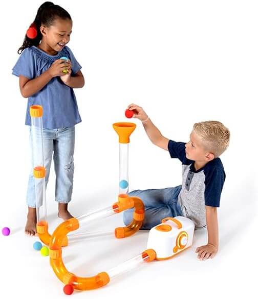 Two children play with Air Toobz.