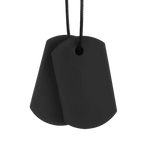 The Black XT/Medium ARK Dog Tag Chewable Necklace.