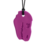 The ARK Dino-Bite Chew Necklace, Magenta, Standard.