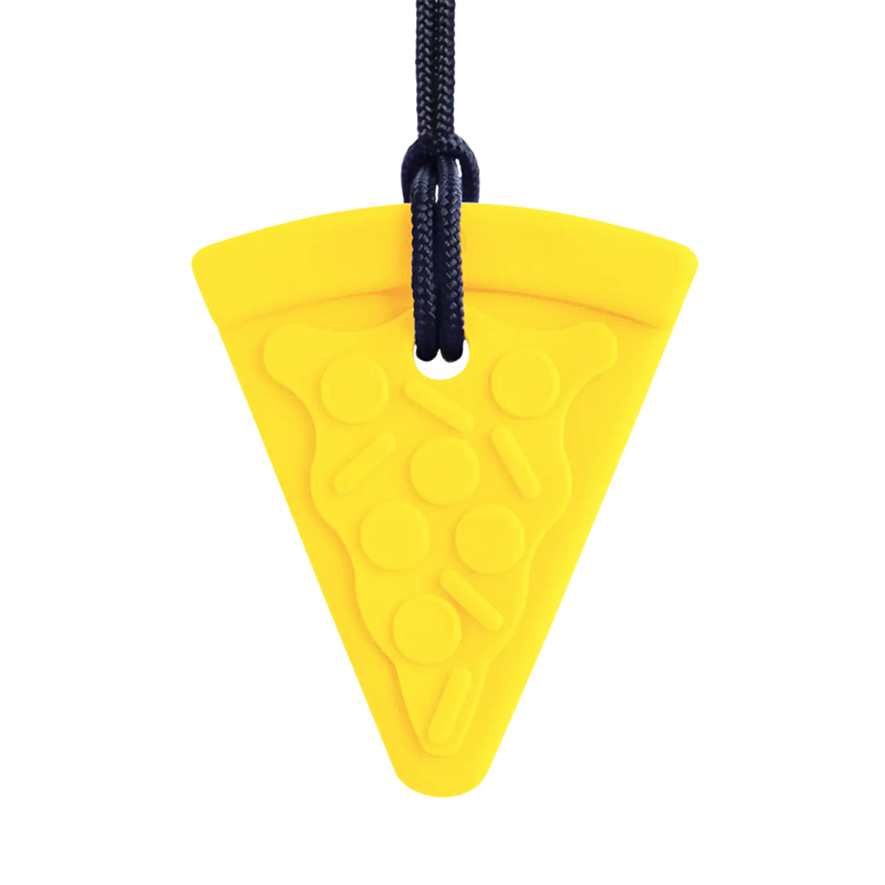 ARK's Pizza Chew Necklace, Yellow/Standard/Soft.