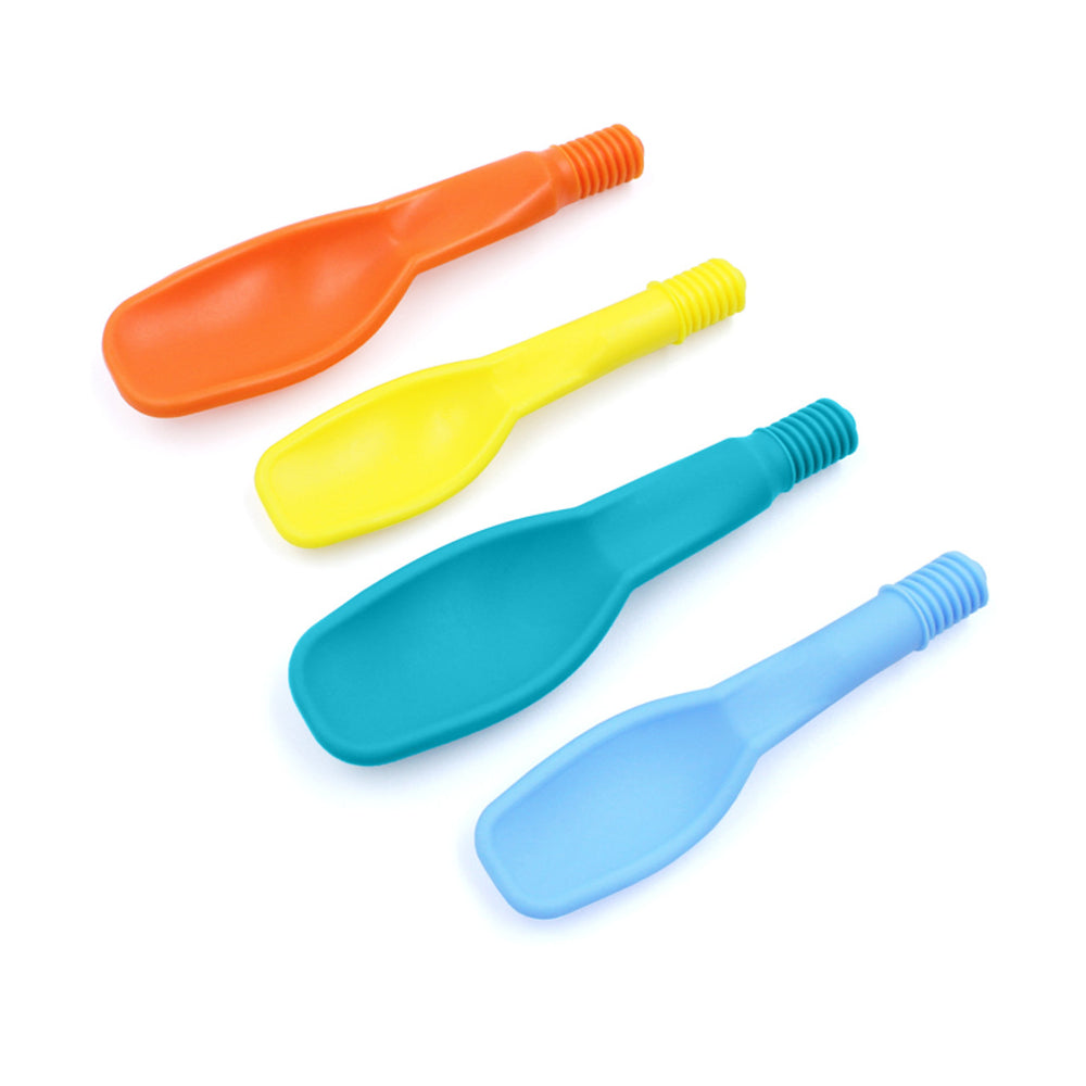 The four variants of the Smooth Spoon Tip for Z-Vibes.