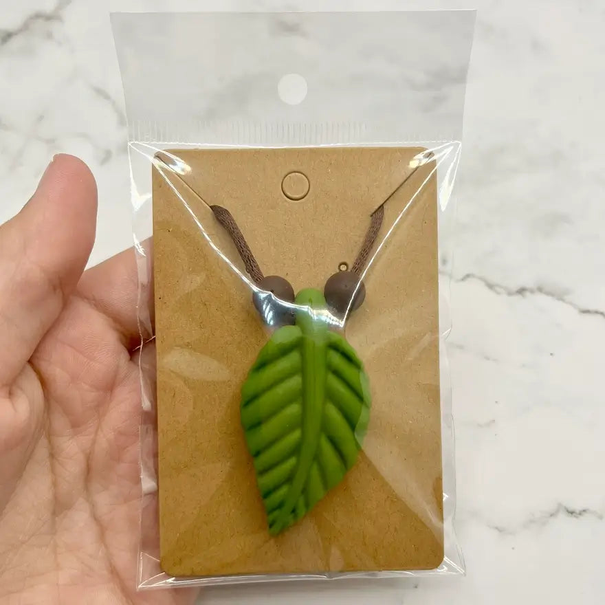 The Large Leaf Chewy Fidget Necklace.