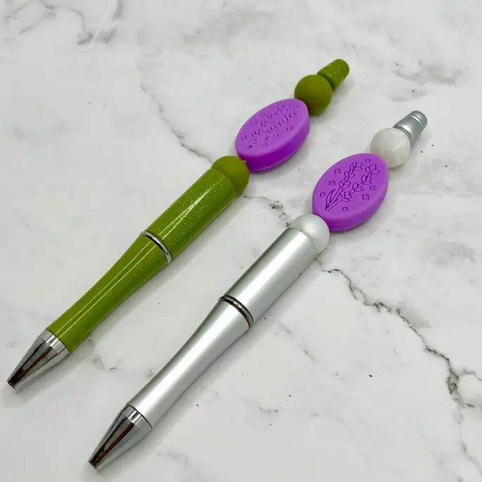 Lavender Silver Chewy Fidget Pen.