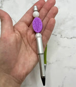 Lavender Silver Chewy Fidget Pen.