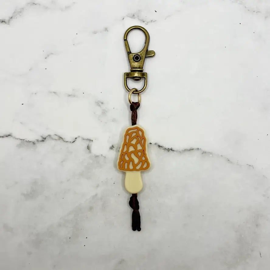 The Morel Chewy Fidget Zipper Pull/Keychain.
