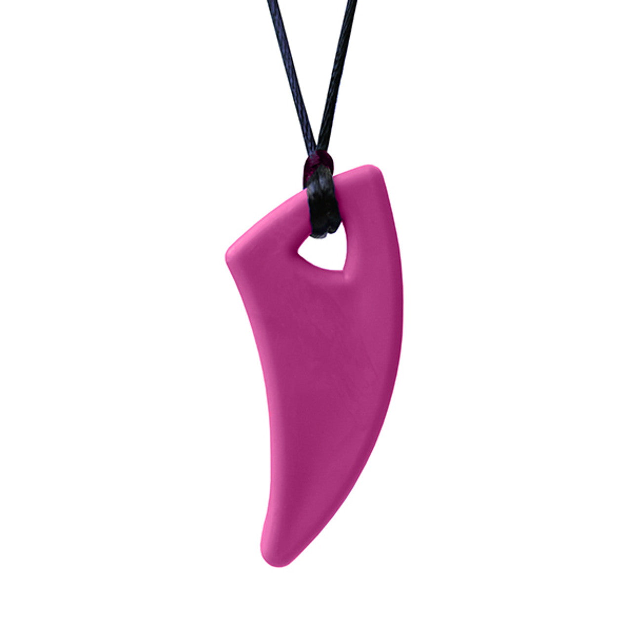 Ark's Saber Tooth Necklace, Magenta colored, soft.