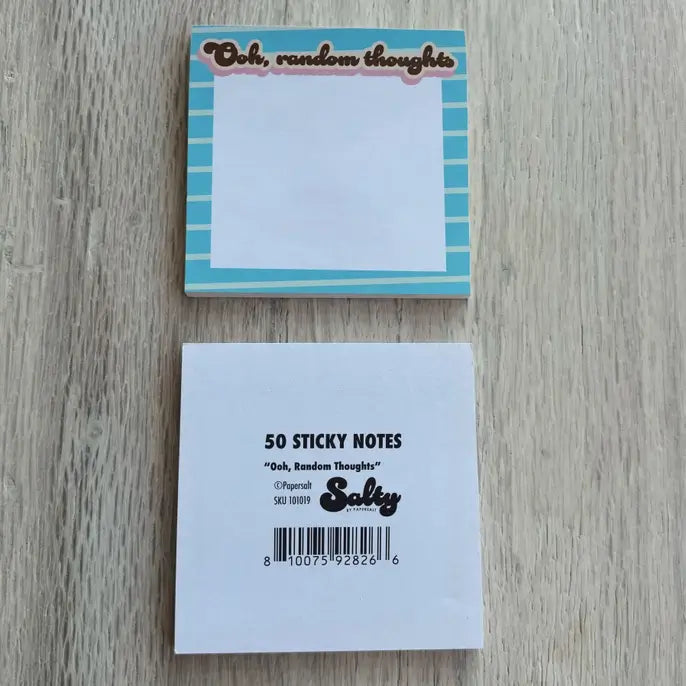 Ooh, Random Thoughts! 3x3" Sticky Notes (50 Sheets).