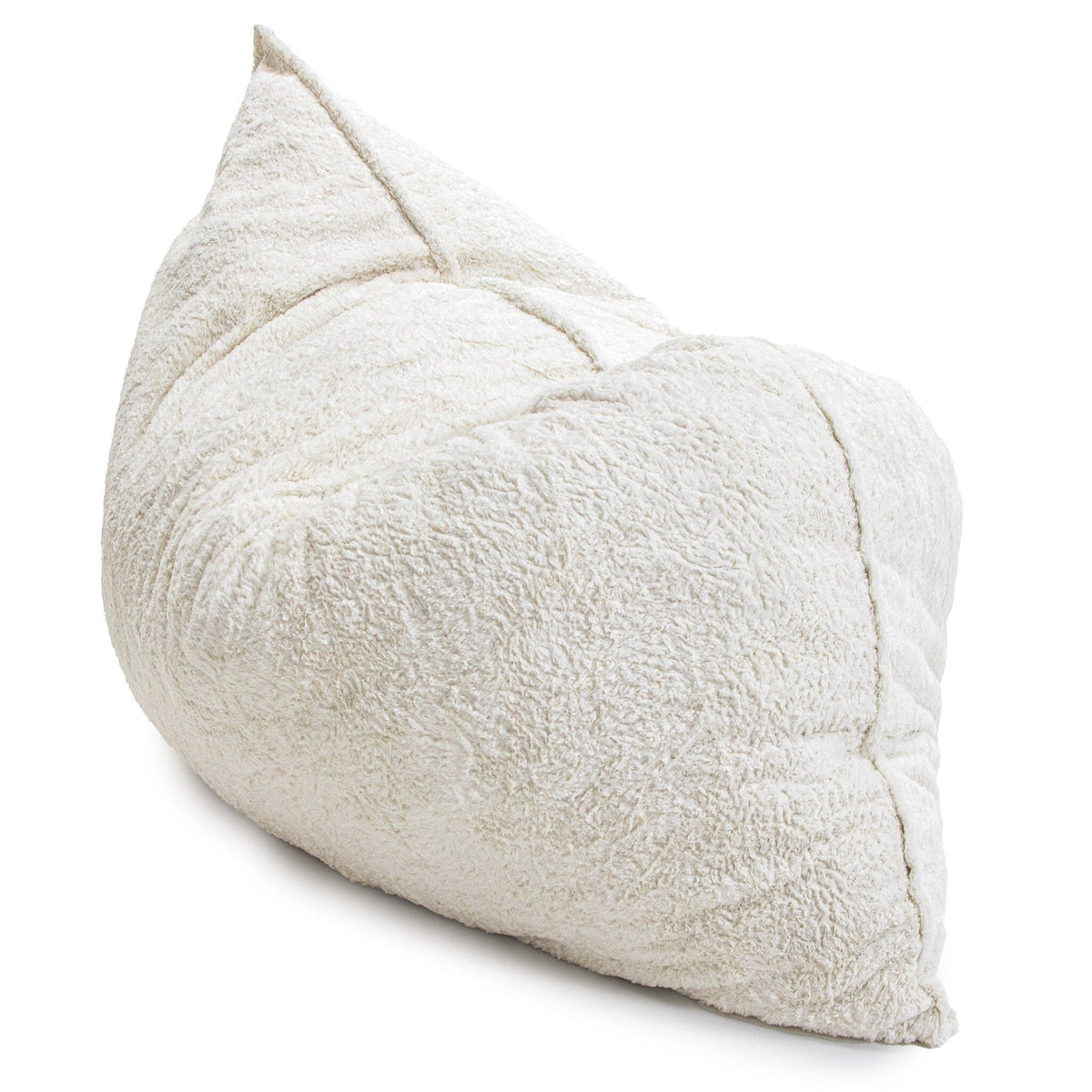 The white Pillow Lounger with Faux Fur.