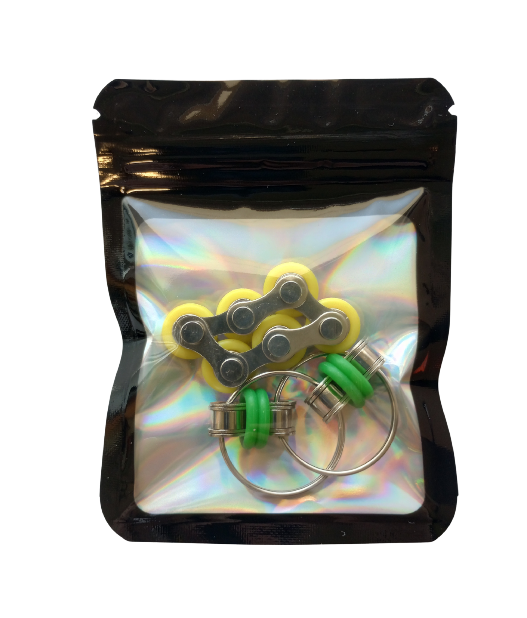Bike Chain Roller & Bike Chain Fidget Bundle - 2-Pack.