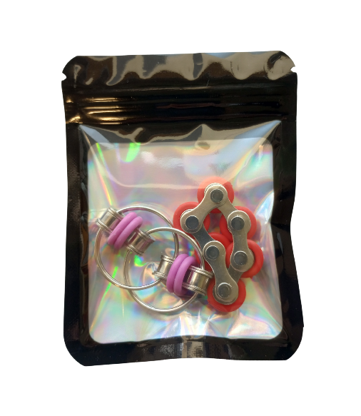 Bike Chain Roller & Bike Chain Fidget Bundle - 2-Pack.