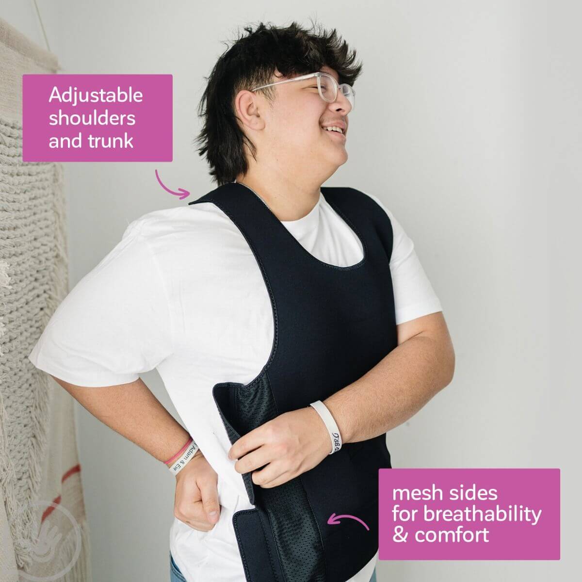 Black Weighted Compression Vest by Fun and Function.