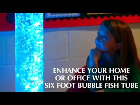Aquarium Bubble Tube - One Piece with Secure Mount