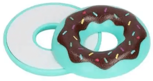 The blue Donut Magnetic Slider Fidget open.