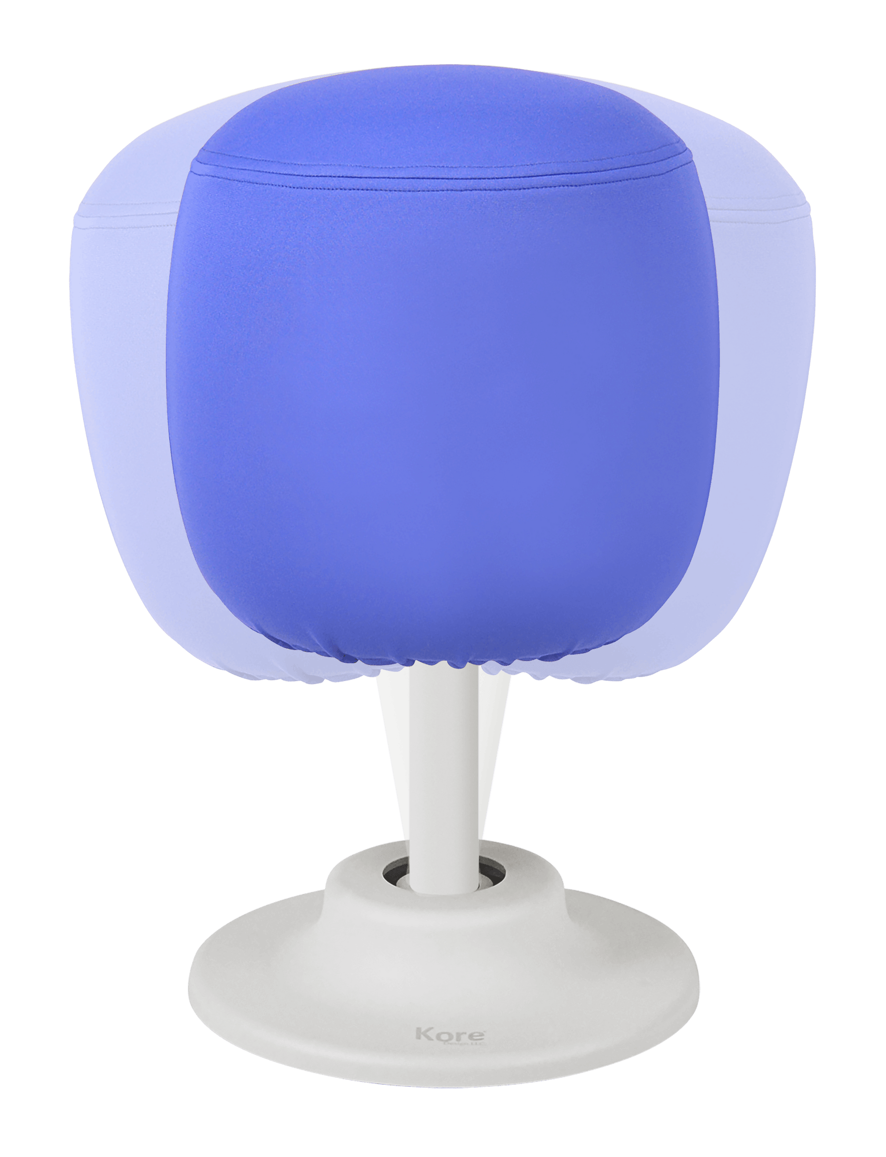 The blue Kids Adjustable Pivot Stool Tall (16.6" to 21").