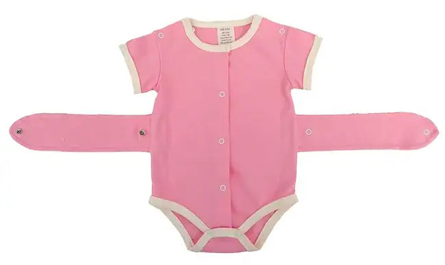 Blush Pink Kozie Medical and G-Tube One-Piece Bodysuit - The Susie.