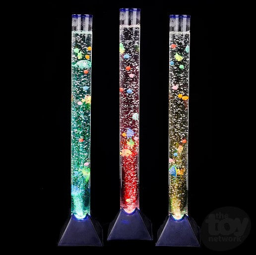 Three 3.5" Bubble Tubes with different color lighting as the fish and balls float throughout the tube.