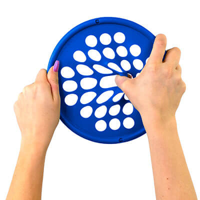 The Blue CanDo Hand Exercise Web 7" with Heavy Resistance.