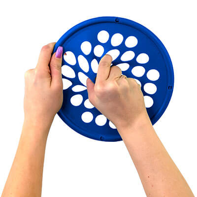 The Blue CanDo Hand Exercise Web 7" with Heavy Resistance.