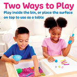 Color Party Sensory Activity Table and Play Bin.