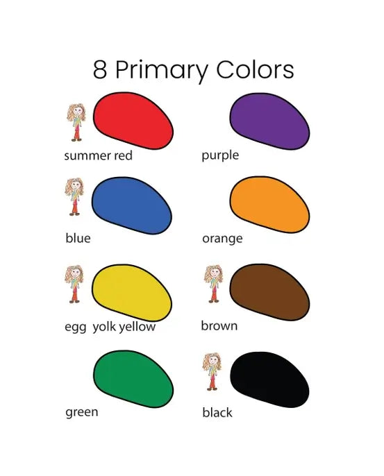 8 Primary Colors.