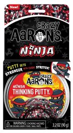 The product package for Crazy Aaron's Ninja Thinking Putty.