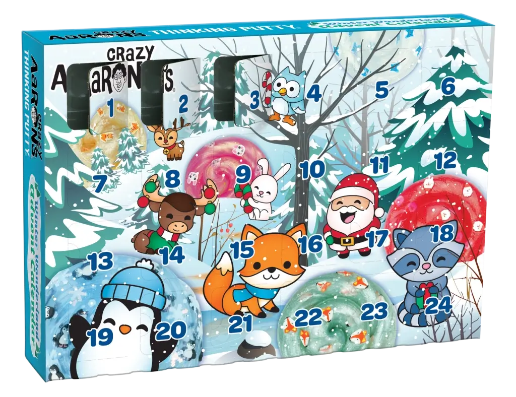 The back of the product box for Winter Wonderland Advent Calendar.