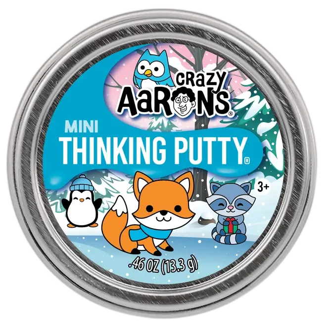 The tin for Crazy Aaron's Mini Thinking Putty.