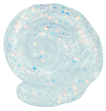 Crazy Aaron's Mini Thinking Putty with large and small opalescent glitter.