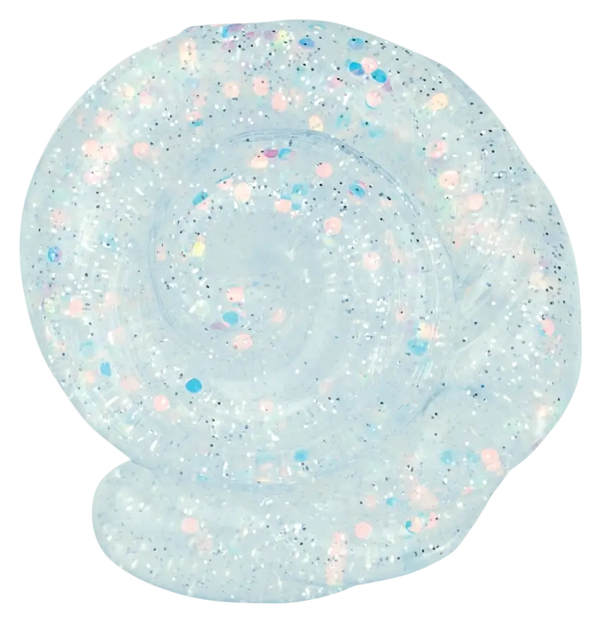 Crazy Aaron's Mini Thinking Putty with large and small opalescent glitter.