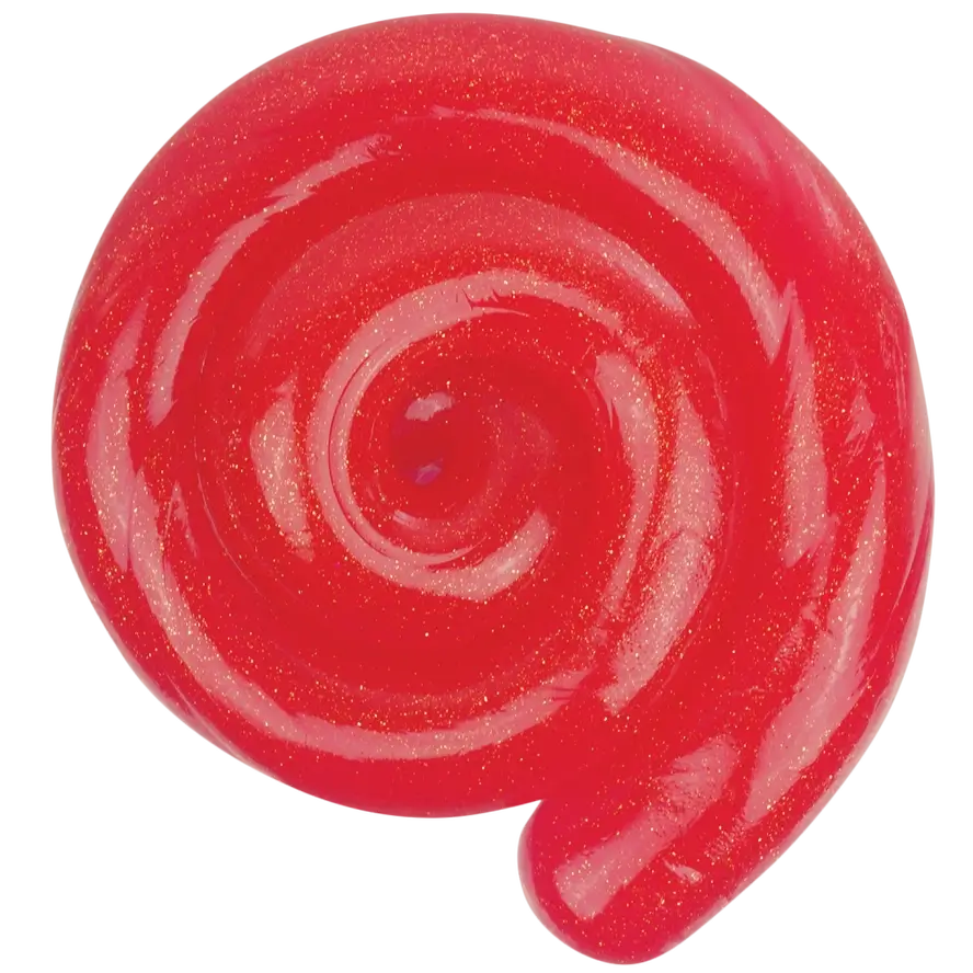 A shimmery red Crazy Aaron's Mini Thinking Putty.