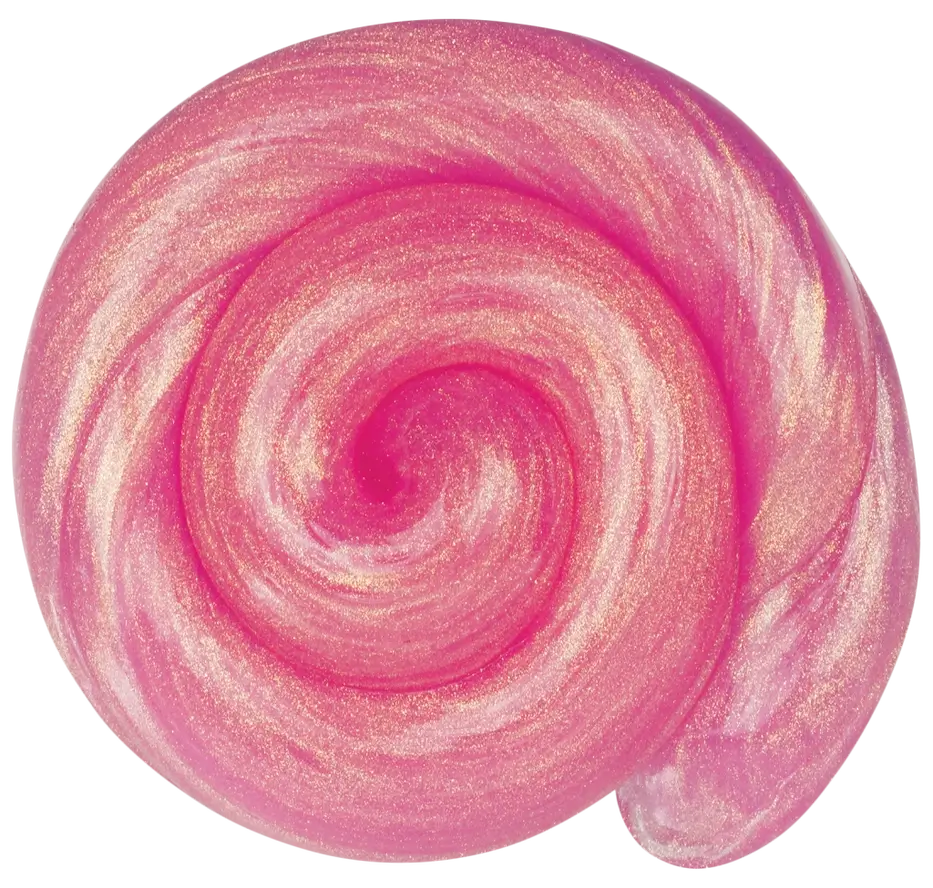 A shimmery pink Crazy Aaron's Mini Thinking Putty.
