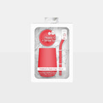 The EZPZ Coral Cup + Straw System for Toddlers in its product packaging.