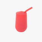 The EZPZ Coral Happy Cup + Straw System for Toddlers.